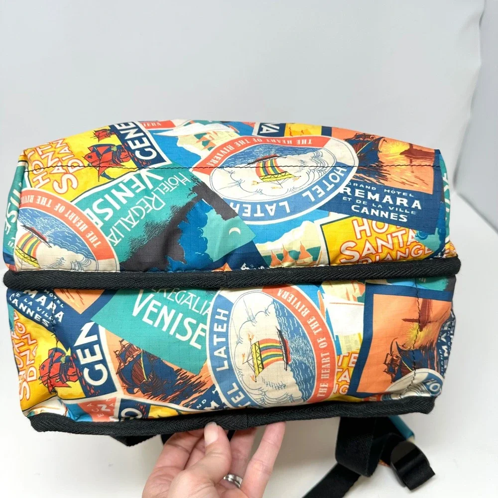 Lesportsac Travels Postcard‎ Print Backpack